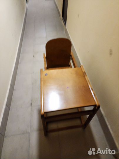 Детский столик и стульчик деревянный