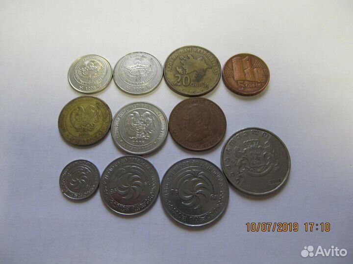 Монеты бывших Сов.респ-к :обмен ред.09.03.2023