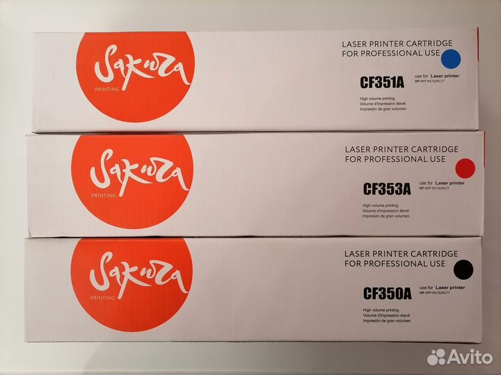 Картридж sakura CF351A,CF350A для HP MFP M176/M177