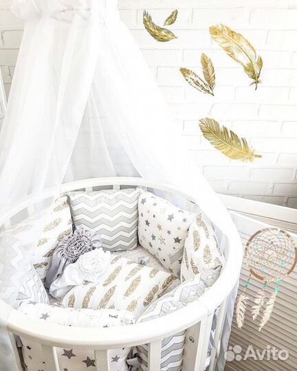 Бортики на кроватку детскую