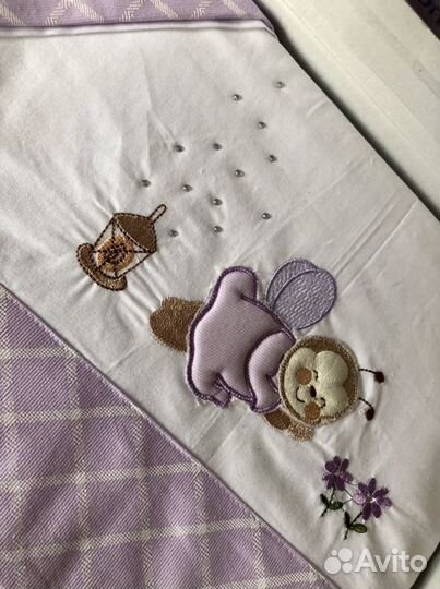 Детское пастельное белье новое Roman baby 125х65 I