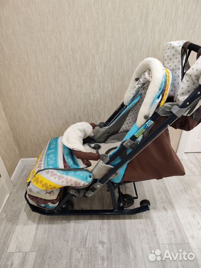 Детские санки коляска бу