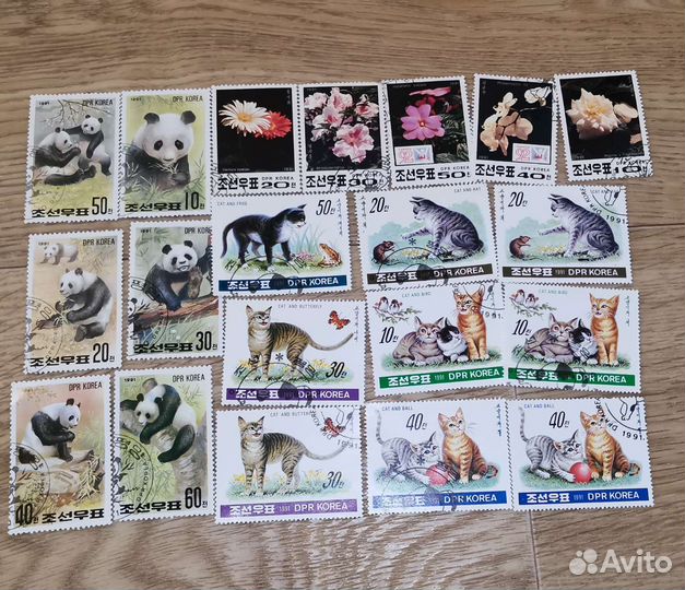 Марки зарубежные Корея,Вьетнам,иностранные