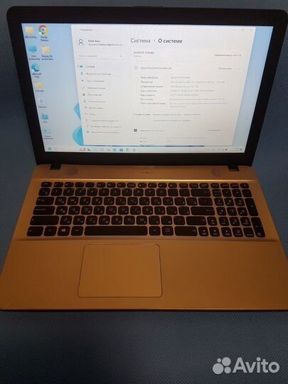 Ноутбук Asus, D541NA, N4200, 4 гб, 250 SSD в отл