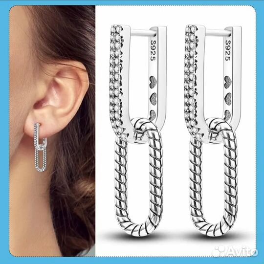 Серебряные серьги 925 пробы
