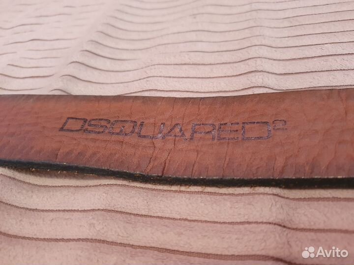 Кожанный ремень Dsquared2 Черепа