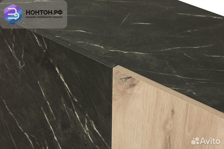 Тв-тумба Адажио 56.01 небула / мрамор черный