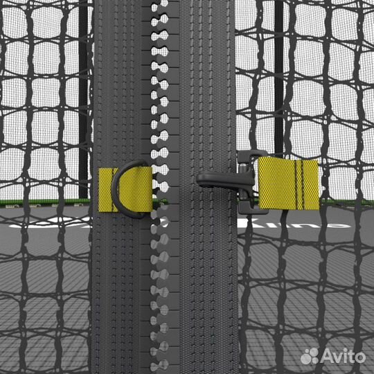 Батут с сеткой unix line Simple 10 ft Green outsid