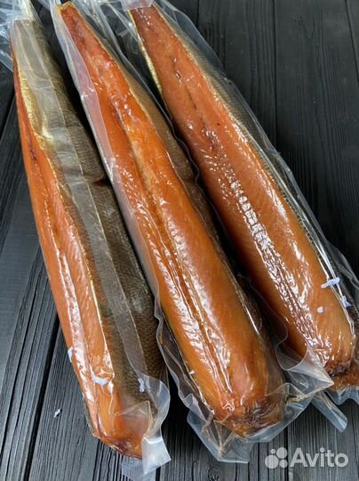 Кета копчёная (боковник, теша, балык)