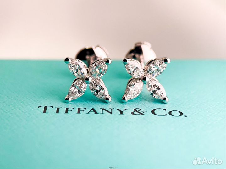 Пусеты Tiffany (18 ct)