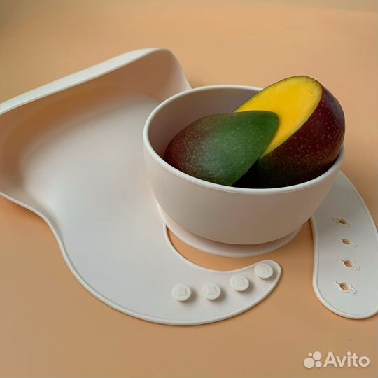 Набор детской силиконовой посуды