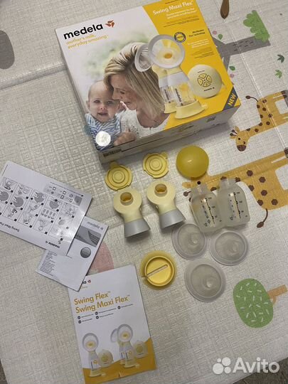 Молокоотсос medela электрический swing maxi flex