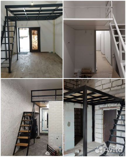 Металлический каркас лестницы