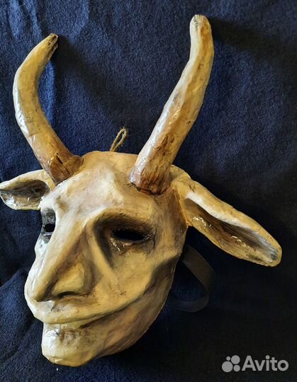 Маска интерьерная папье-маше, ручная работа