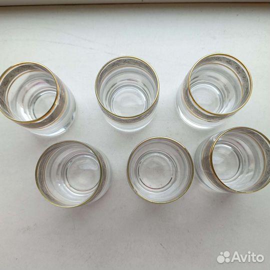 Стопка рюмка для водки хрусталь Bohemia Чехия 6 шт