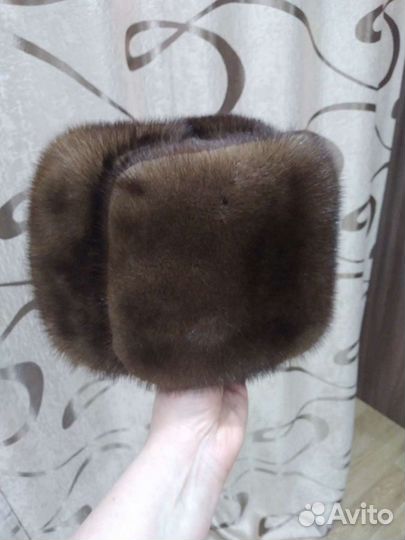 Норковая шапка мужская