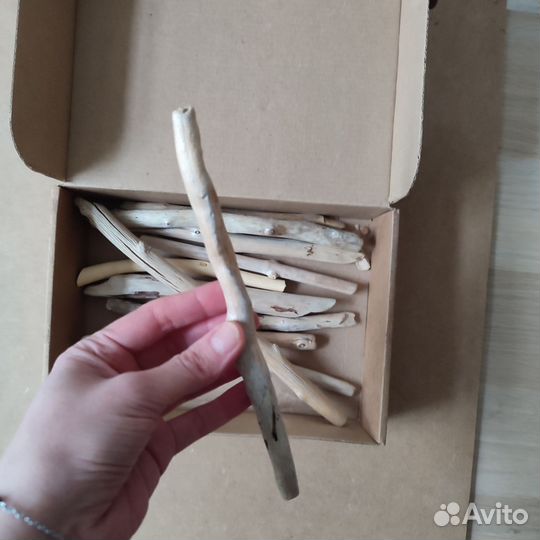 Набор палок дрифтвуд для декора 10 шт