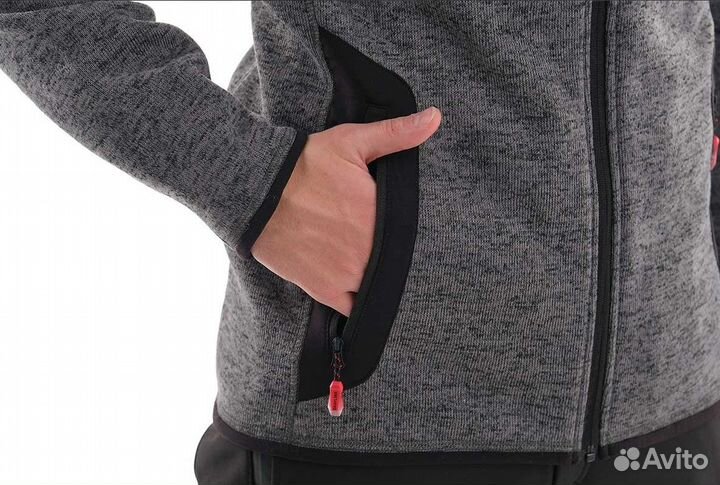 Толстовка Фьорд тк.вязанка цв.серый grayling