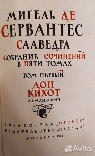 Книги: Сервантес, Гашек