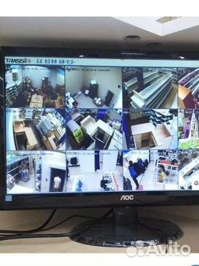 Камера видео наблюдения с монитором