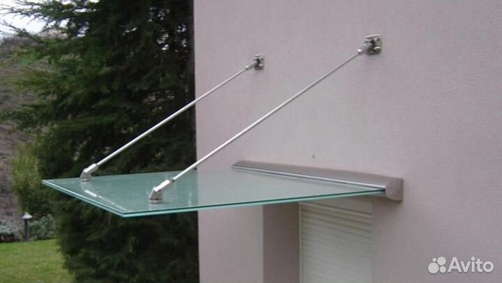 Стеклянные козырьки