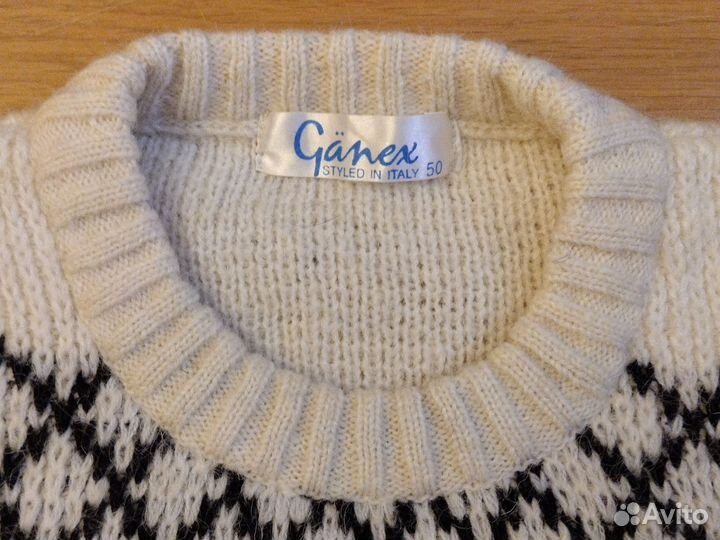 Винтажный свитер мужской 50 размер