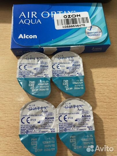 Линзы контактные alcon aqua ежемесячной замены