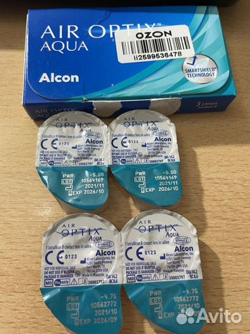 Линзы контактные alcon aqua ежемесячной замены