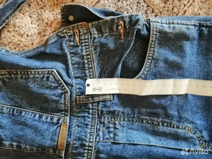 Джинсовый комбинезон женский