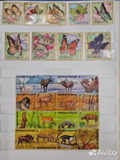 Почтовые марки фауна и флора