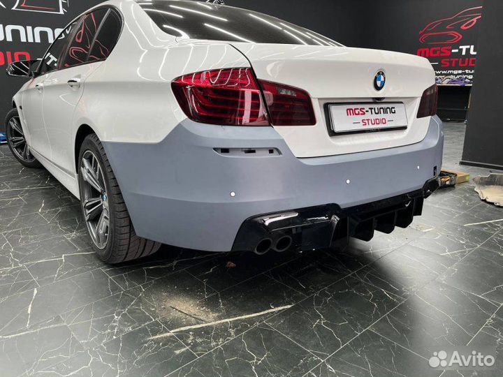 Бампер M-Tech + диффузор Competition BMW 5 F10 ф10