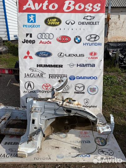 Лонжерон передний правый Hyundai Solaris седан