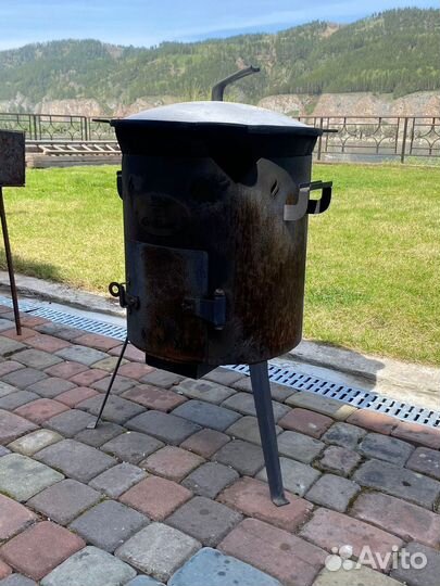 Мангалы и печь под казан