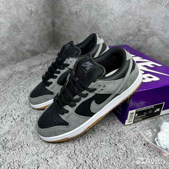 Кроссовки nike sb dunk серые