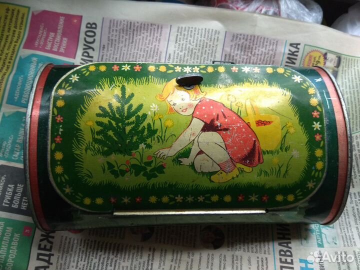 Жестяная коробочка Таллин норма 1958 год