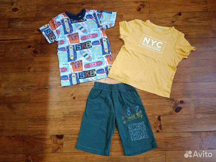 Летние комплекты на мальчика 122