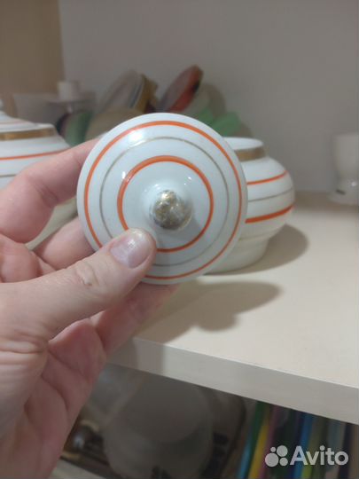 Посуда СССР чайник и сахарница