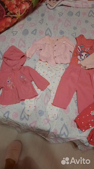 Детские вещи на девочку пакетом от 0 до 3 месяцев