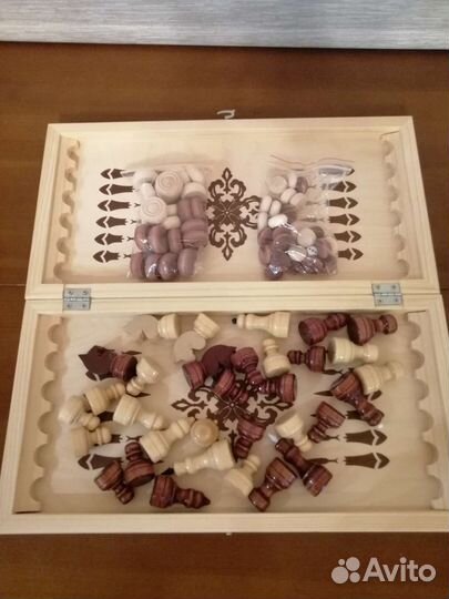 3 в 1 Шахматы Нарды Шашки