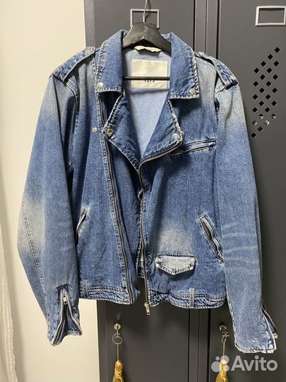 Джинсовая куртка косуха zara