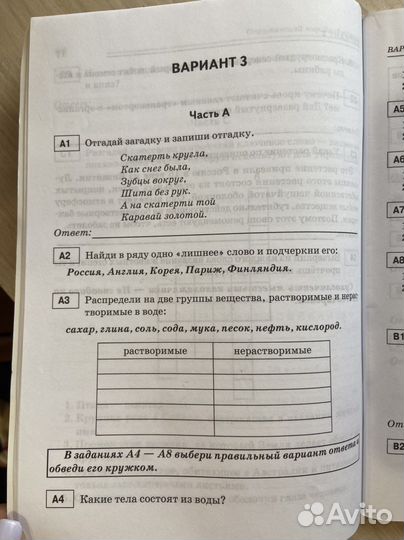 Окружающий мир 3 класс тесты олимпиадные задания