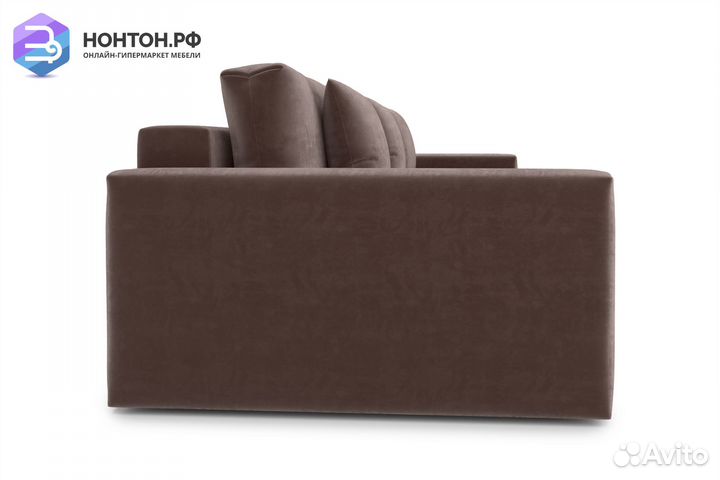 Диван тик-так Монарх 3-х местный коричневый