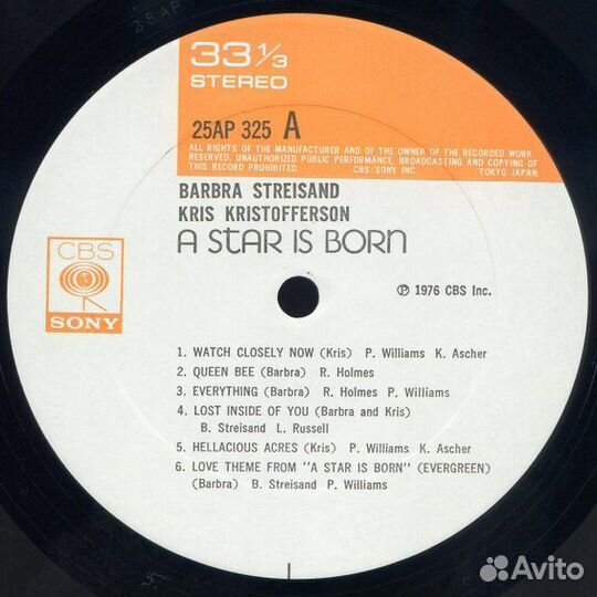 LP.Streisand, Kristofferson – A Star Is Born- 1978