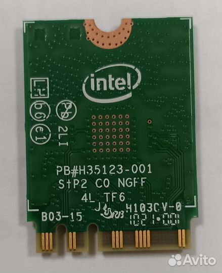 Wifi+Bluetooth модуль Intel 3165NGW