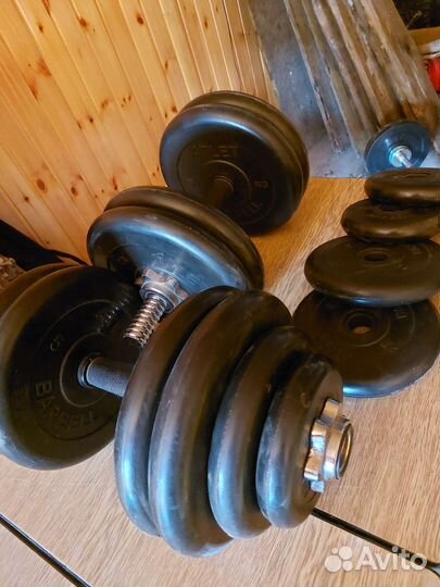 Гантели разборные barbell 29.5кг /штанга/гири