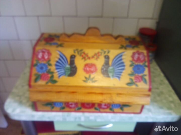 Хлебница деревянная