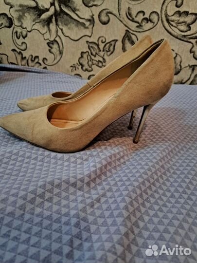 Туфли женские 38 размер- 39 ; замша