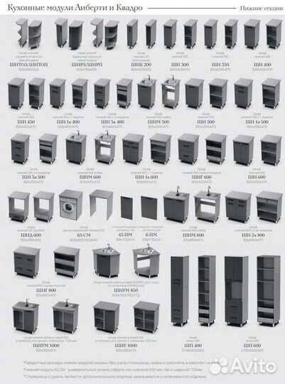 Модульное решение современной кухни