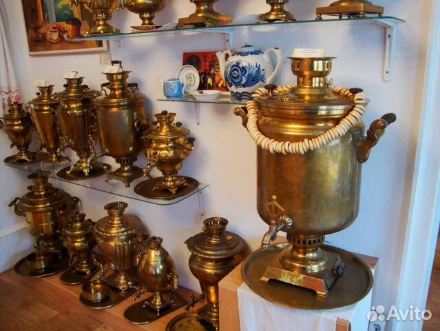 Самовары дровяные на углях,поднос в подарок