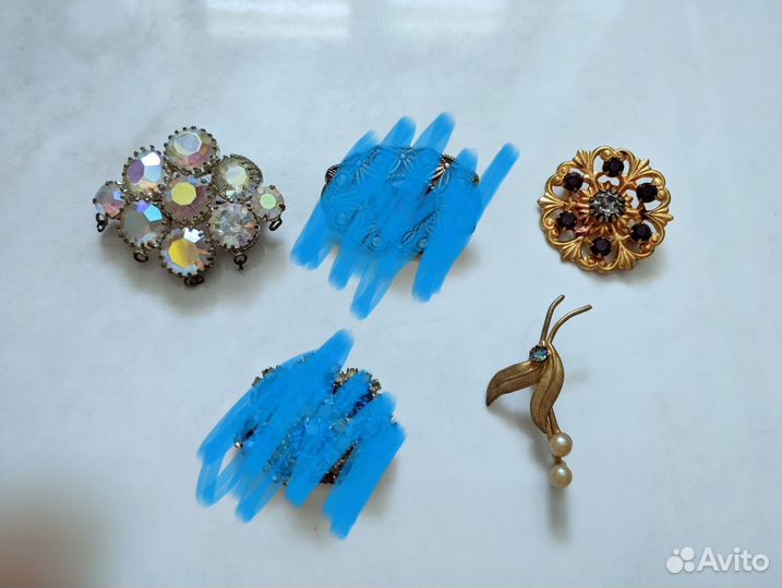 Броши винтажные